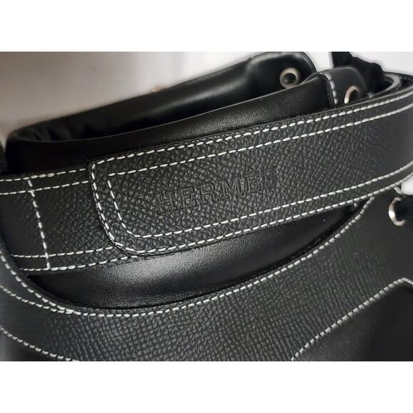 Authentic Hermes Freestyle Leather Sneakers Shoes sz 46 US 12 13 w dust bag - Picture 4 of 12